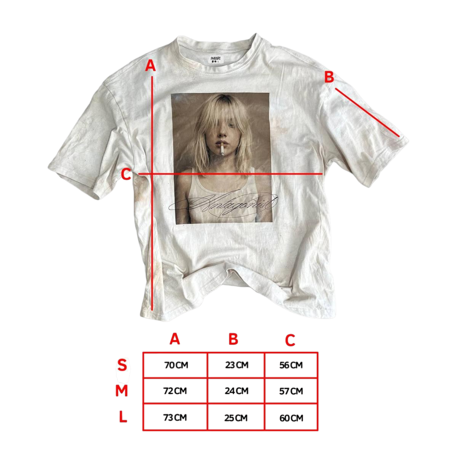 DYED T-SHIRT "ANTAGONIST"