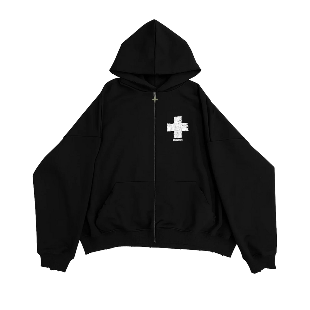 ARCHIVE ZIP-HOODIE BLACK