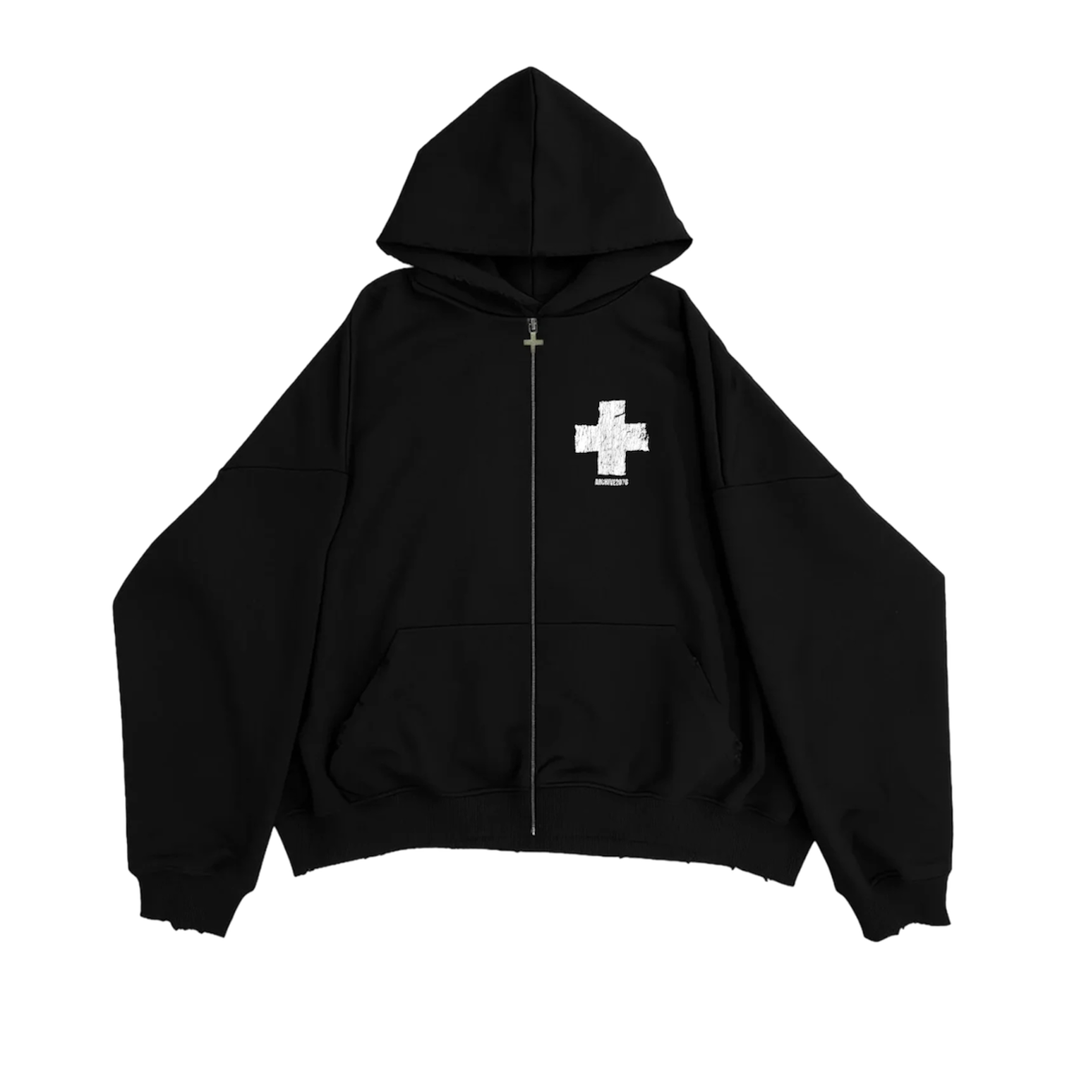 ARCHIVE ZIP-HOODIE BLACK