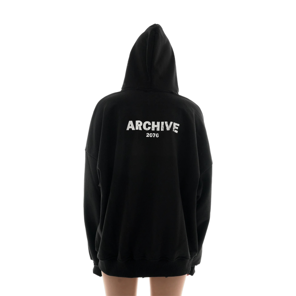 ARCHIVE ZIP-HOODIE BLACK