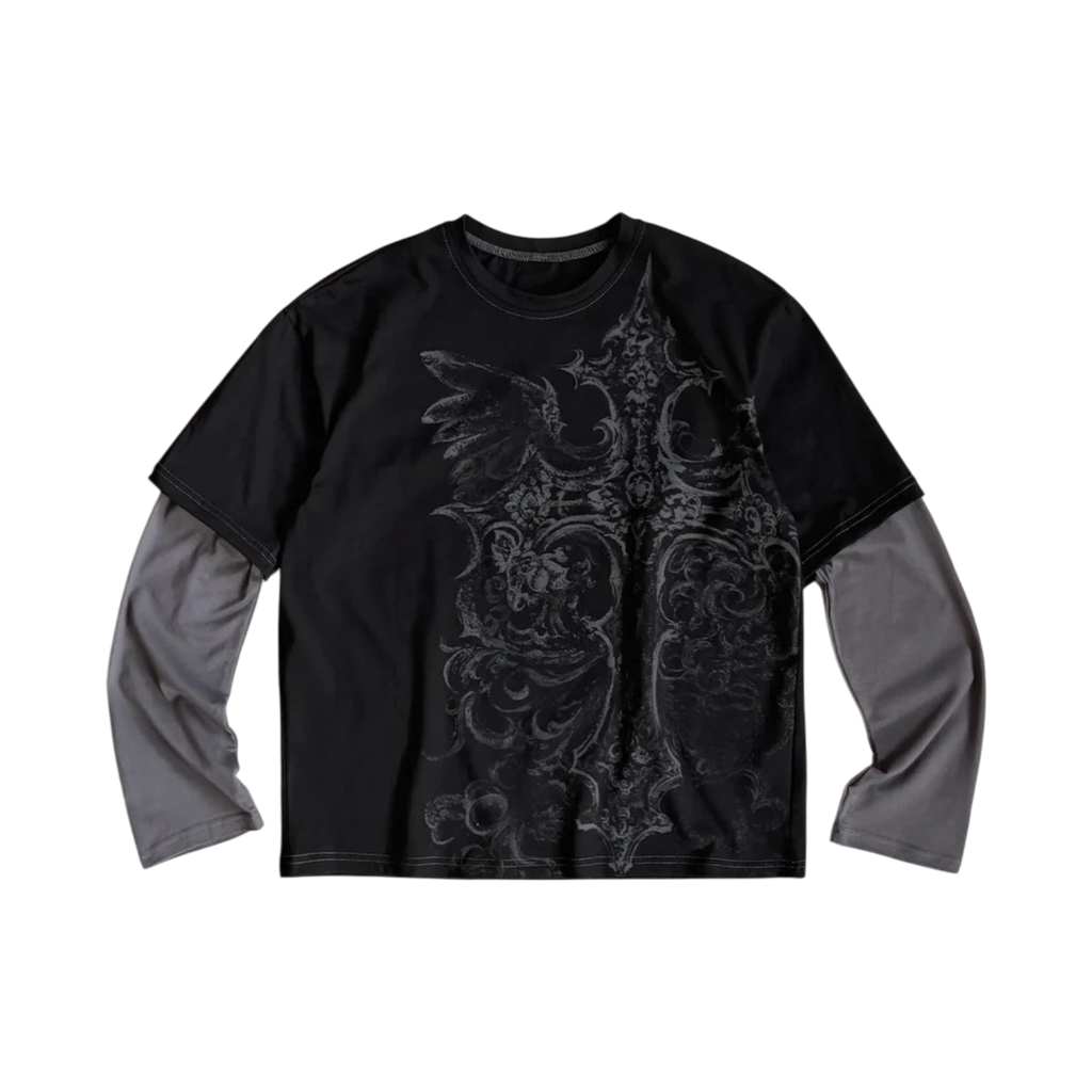 Double oversized long sleeve