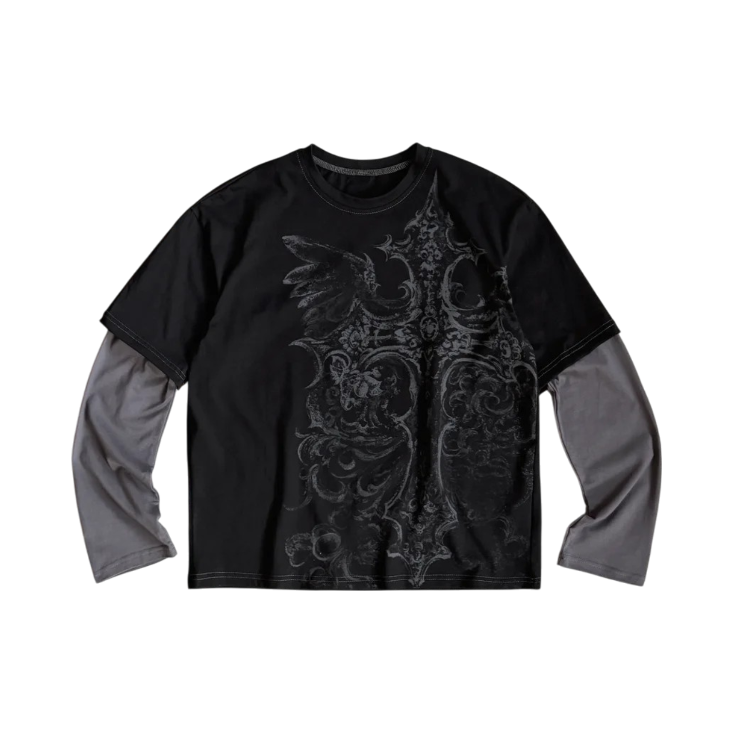 Double oversized long sleeve